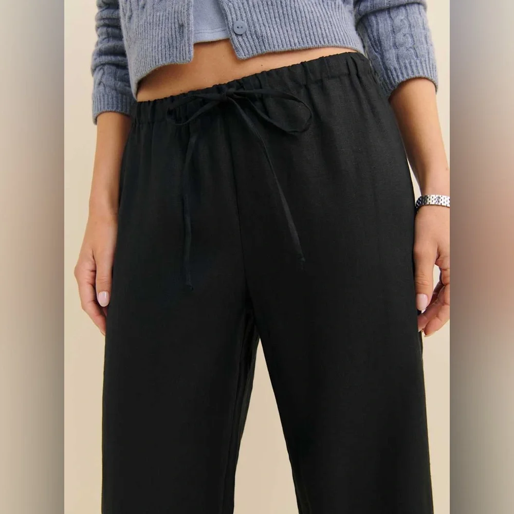 Nwt reformation Olina linen pants in medium petite - Picture 4 of 7
